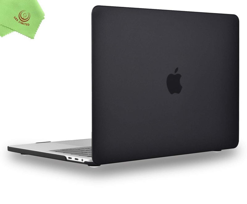 UESWILL Compatible with MacBook Pro 13 inch Case 2025, 2024, 2023, 2022-2016 M2 M1 A2338 A2289 A2159 A2251 A1989 A1708 A1706 with Touch Bar & USB-C, Matte Hard Shell Case Cover, Black - Image 1